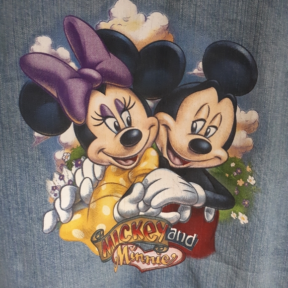 Vintage Mickey and Minnie Mouse Jean Jacket - Picture 3 of 4